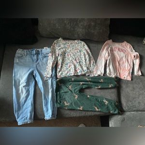 Bundle of pants shorts jeans long and short t shirts  size 3t
